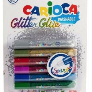 pegamento de purpurina, 6 piezas.