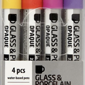 Home marcadores para vidrio y porcelana finecolour juego de 12